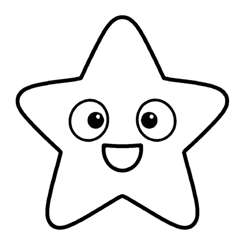 Star Shape coloring page