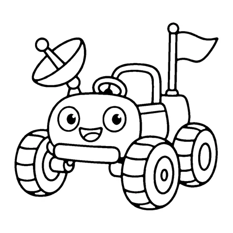 Moon Buggy coloring page
