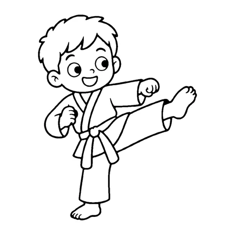 Karate Kid coloring page