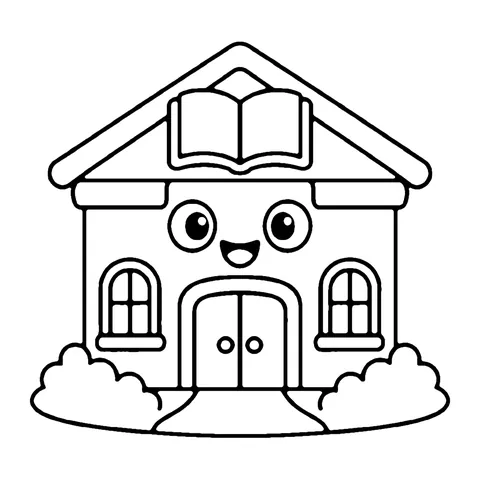 Library coloring page
