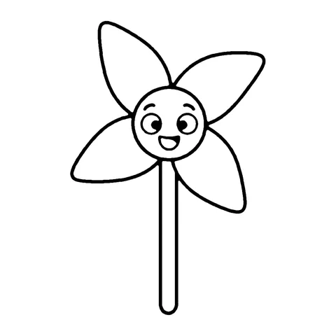 Pinwheel coloring page