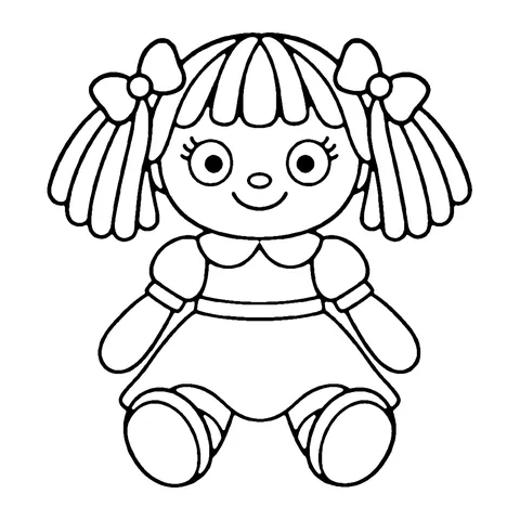 Rag Doll coloring page