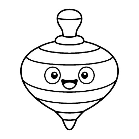 Spinning Top coloring page