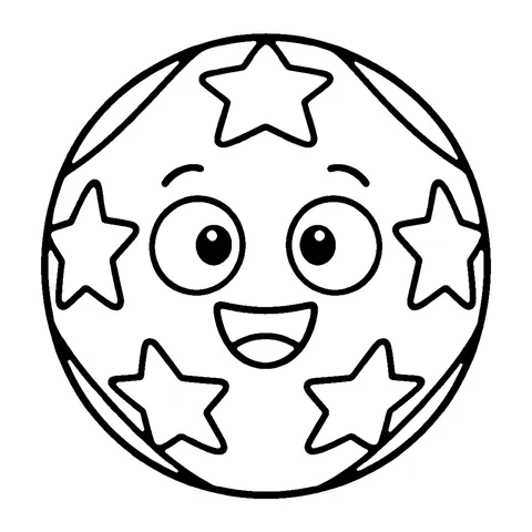 Star Ball coloring page