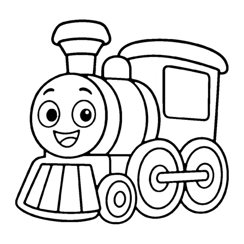 Toy Train coloring page