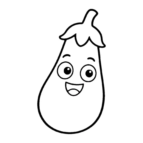 Eggplant coloring page