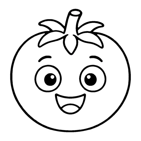 Tomato coloring page