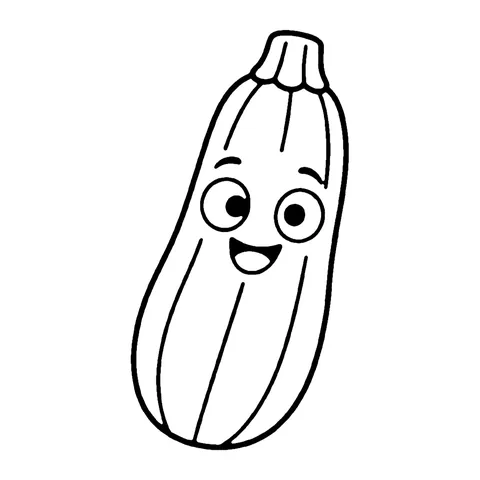 Zucchini coloring page